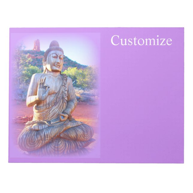 lavender aura buddha notepad (Front)