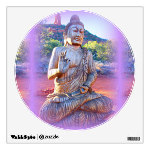 lavender aura buddha wall decal
