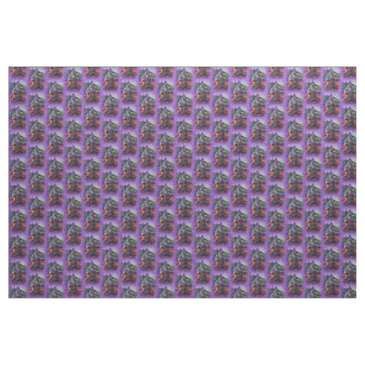 lavender aura buddhas fabric