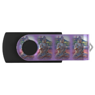 lavender aura buddhas flash drive