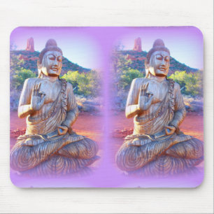 lavender aura buddhas mouse pad