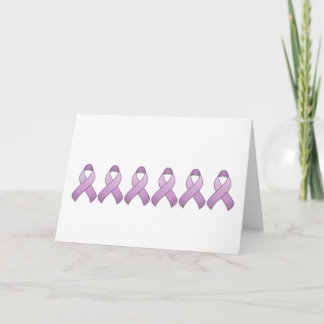 Lavender Awareness Ribbon Card
