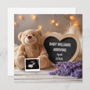 Lavender Baby Announcement Social Media