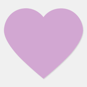 Lavender  Background Color CC99CC Heart Sticker