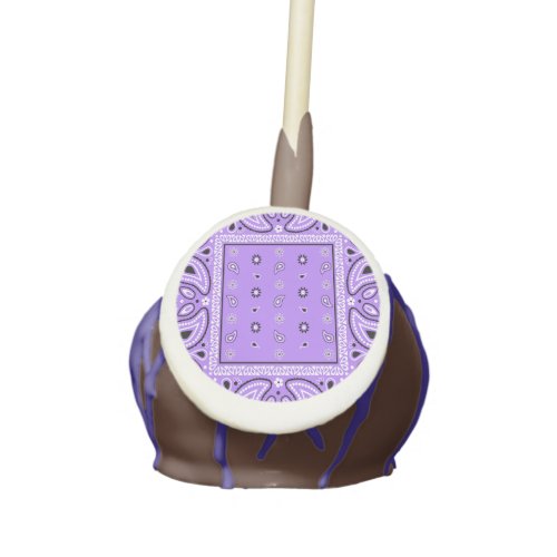 Lavender Bandana Purple Paisley Party Cake Pops