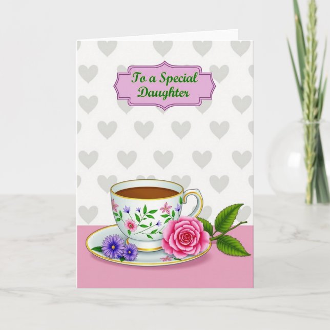 Lavender Banner Mothers Day Card (Front)