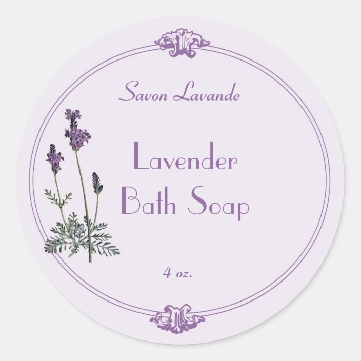 Lavender Bath Soap Label | Zazzle.com