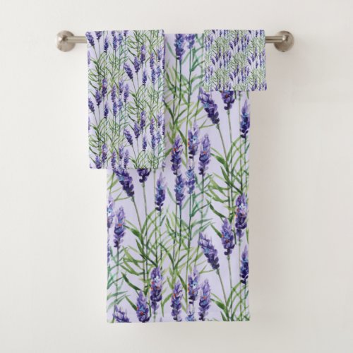 Lavender Bath Towel Set