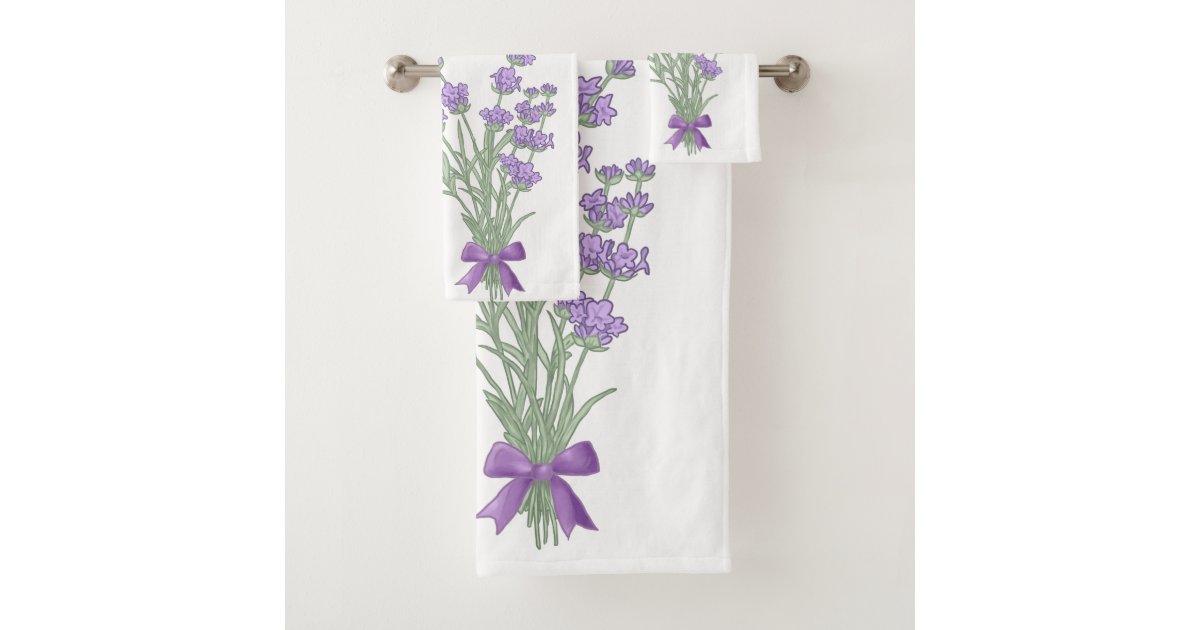 lavender bath towel set Zazzle