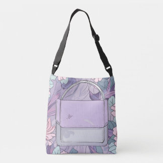 Lavender Beauty Purse AI art  Crossbody Bag