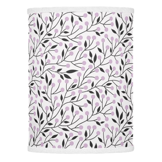 Lavender Berries and Branches Lamp Shade (Front)