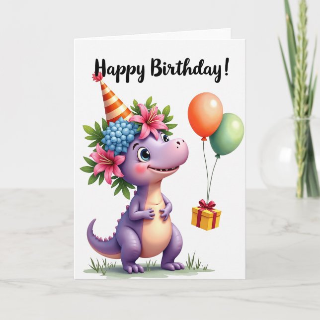 Lavender Birthday Gift Card (Front)
