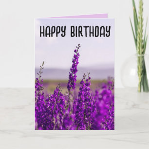 LAVENDER BIRTHDAY GREETING CARDS
