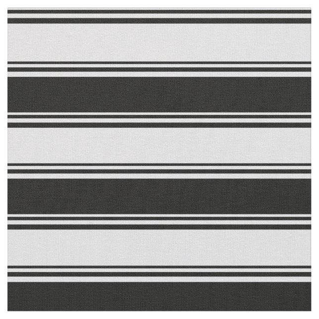 Lavender & Black Stripes/Lines Pattern Fabric (Close Up)