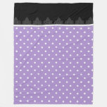 Lavender &amp; black stripes Tiffany’s Fleece Blanket