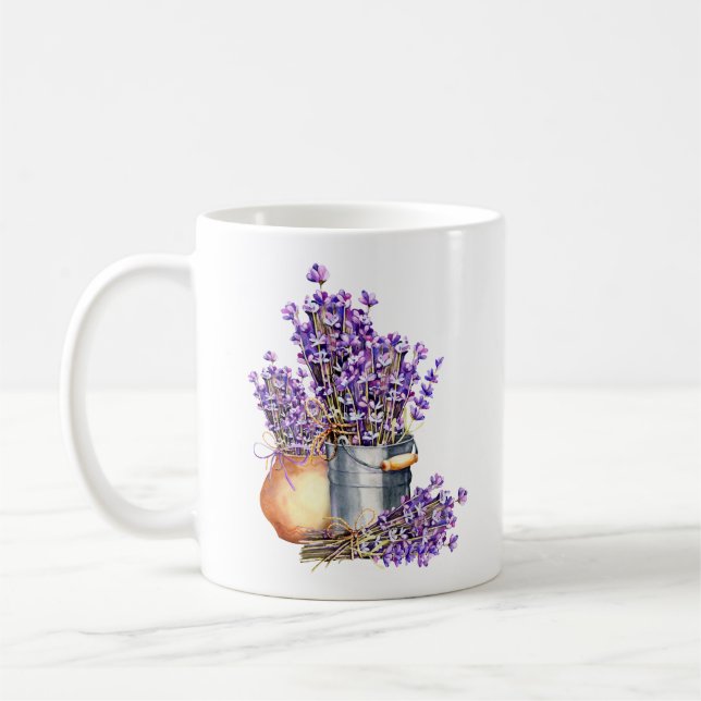 Lavender Bloom Mug (Left)
