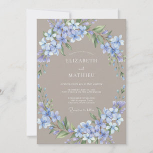 Lavender Bloom Romantic Flourish Wedding Invitation