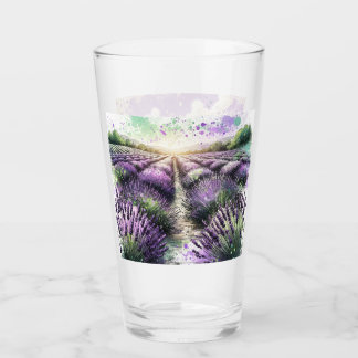 Lavender Bloom Serenity Mug  Glass