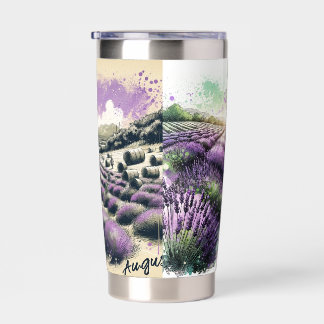 Lavender Bloom Serenity Mug  Insulated Tumbler
