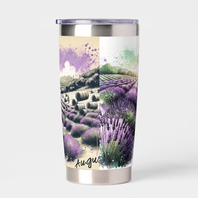 Lavender Bloom Serenity Mug  Insulated Tumbler (Right)