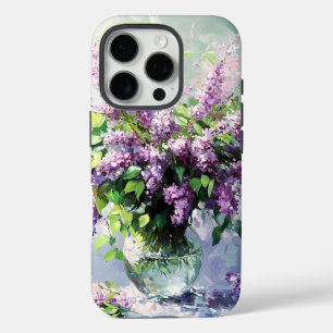 Lavender Blooming Lilac Bouquet iPhone 16 Pro Case