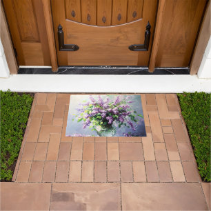 Lavender Blooming Lilac Bouquet Doormat