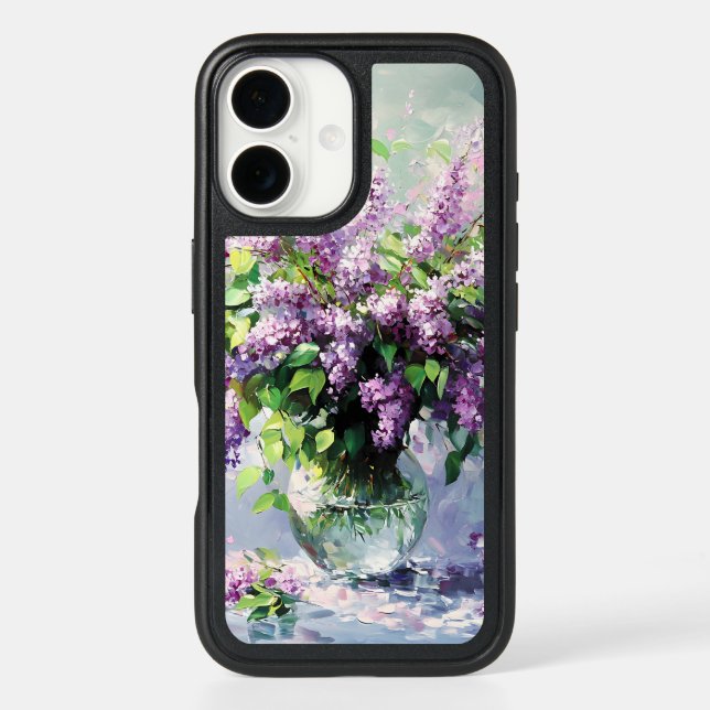 Lavender Blooming Lilac Bouquet Otterbox iPhone Case (Back)