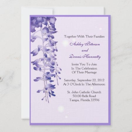 Lavender Blossom Invitation