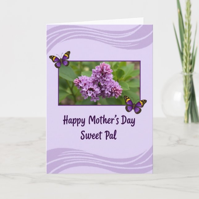 Lavender Blossom Mother Card (Front)