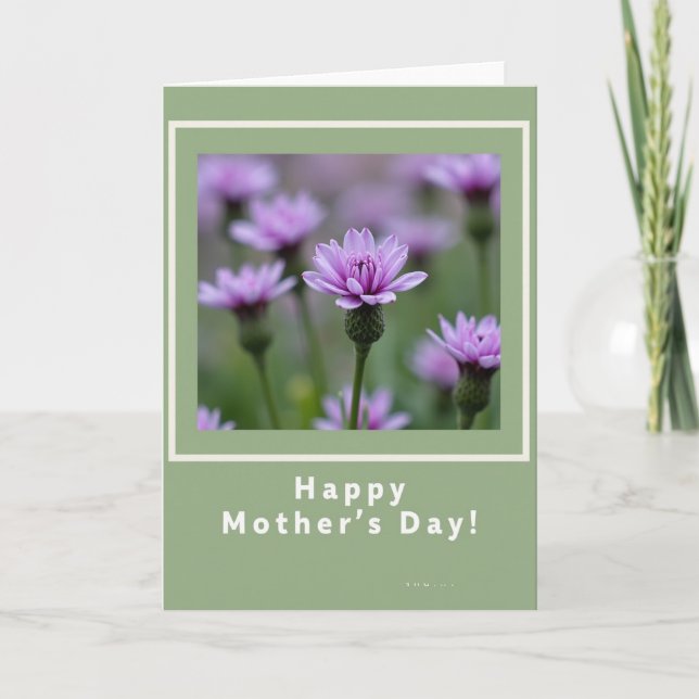Lavender Blossom Mothers Day Card (Front)