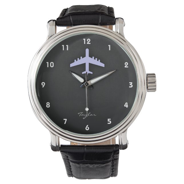 Lavender Blue Airplane Watch (Front)