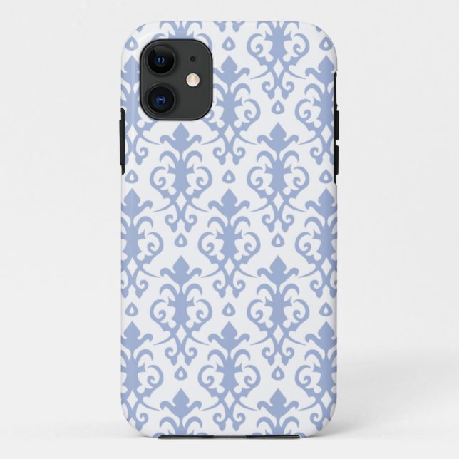 Lavender Blue Damask iPhone 5/5S Case (Back)