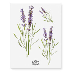Lavender blue dilly dilly, floral temporary tattoos