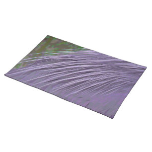 Lavender Blue Feathers Cloth Placemat