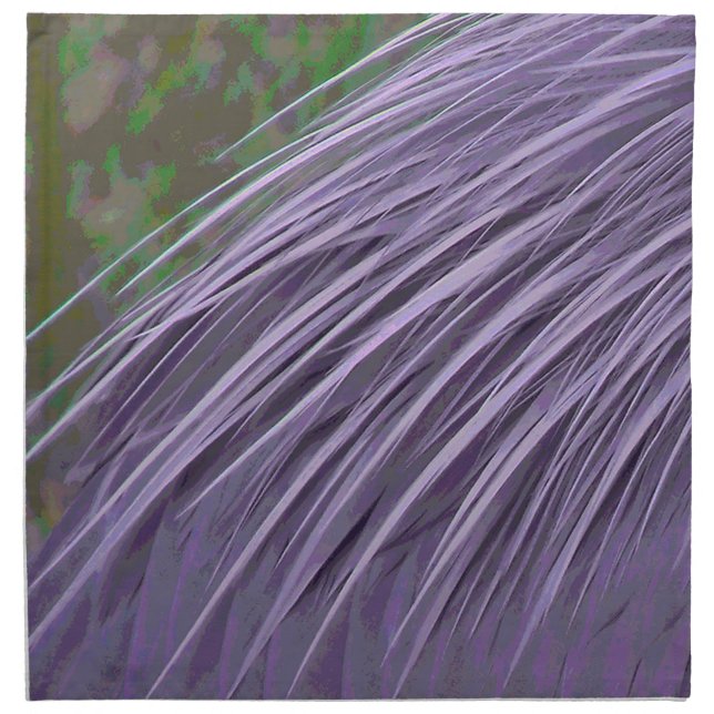 Lavender Blue Feathers Napkin (Front)