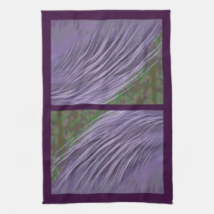 Lavender Blue Feathers Towel