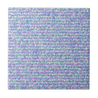 Lavender, Blue, Green Pastel Mosaic Ceramic Tile