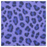 Lavender Blue Leopard Animal Print Skin Pattern  Fabric
