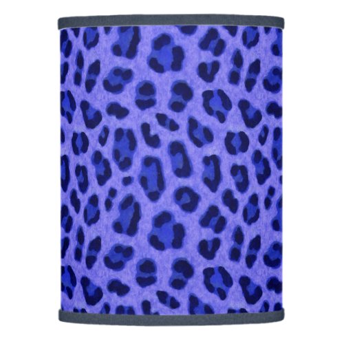 Lavender Blue Leopard Animal Print Skin Pattern  Lamp Shade