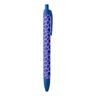 Lavender Blue Leopard Animal Print Skin Pattern Pen