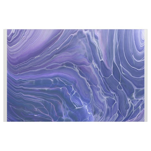 Lavender Blue Marble Acrylic Abstract Fabric (Yard)