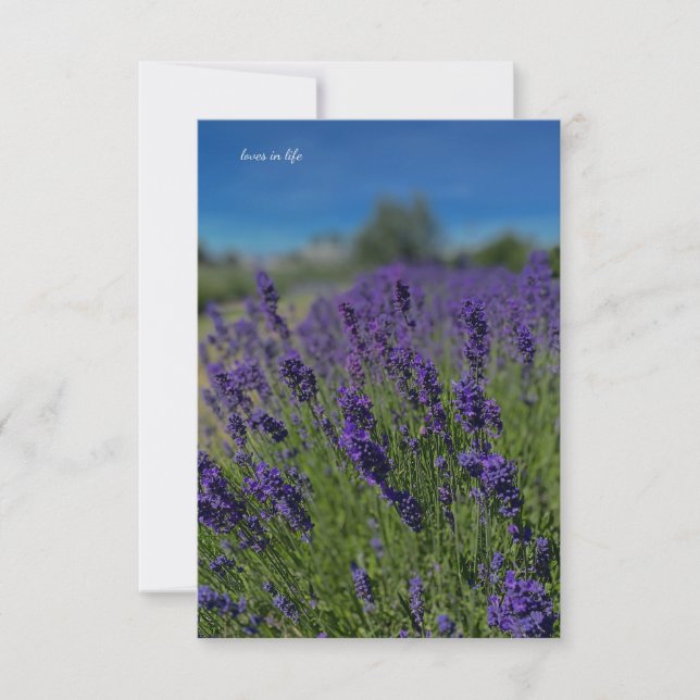 Lavender & Blue Skies Note Card (Front)