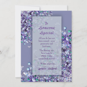 Lavender Blue Spring Lilac Someone Special Card