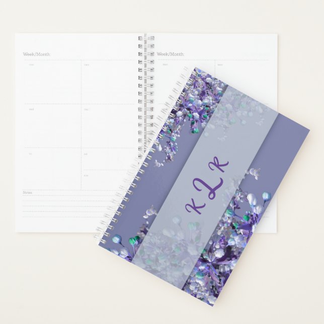 Lavender Blue Spring  Lilacs Planner (Display)