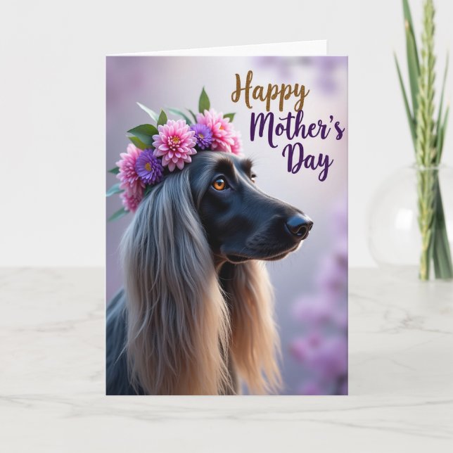 Lavender Blur Dog Card (Front)