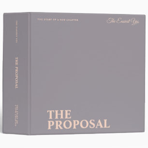 Lavender & Blush Pink Custom Proposal Photo Album 3 Ring Binder