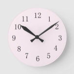 Lavender Blush Round (medium) Wall Clock at Zazzle