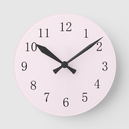 Lavender Blush Round (medium) Wall Clock