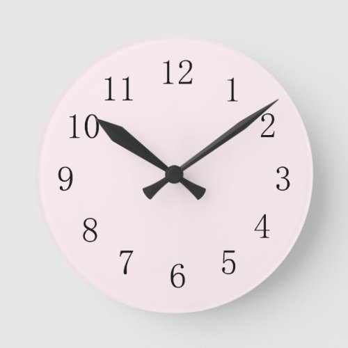 Lavender Blush Round Medium Wall Clock