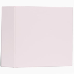 Lavender Blush Solid Color Trendy Color 3 Ring Binder